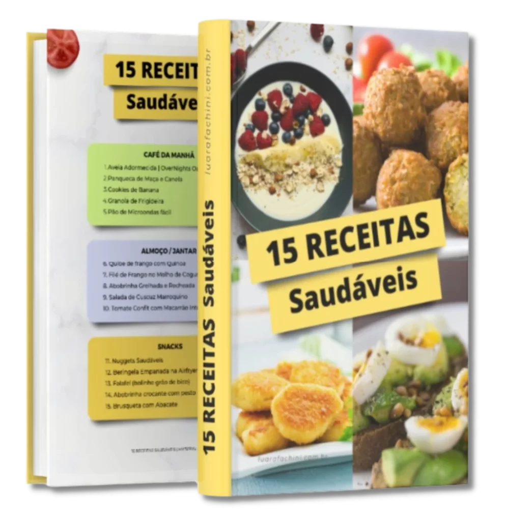 15 receitas saudáveis - bônus planner rotina saudável